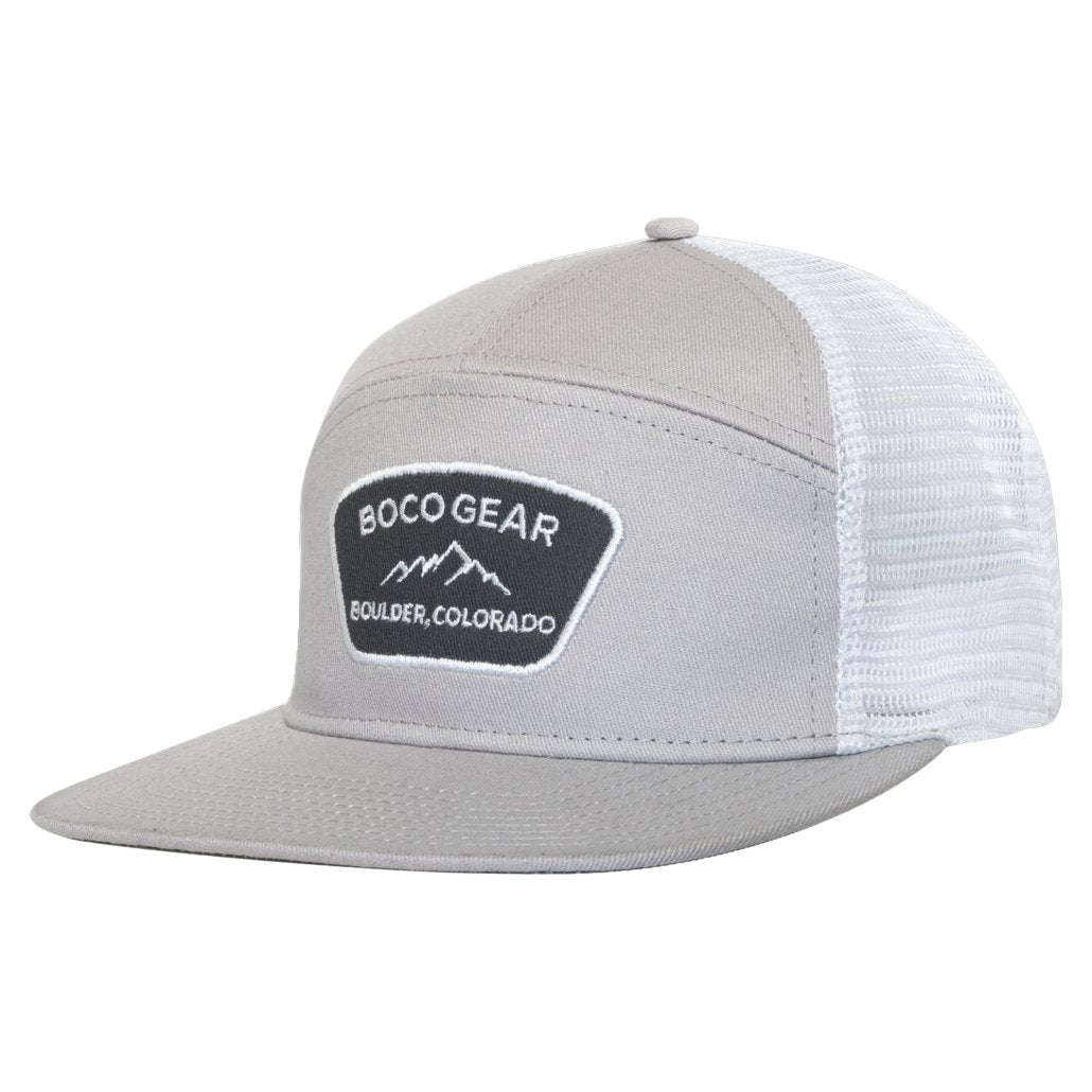 7 PANEL COTTON TRUCKER – FLAT BILL